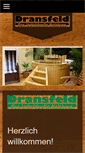 Mobile Screenshot of dransfeld-holzhaus.de
